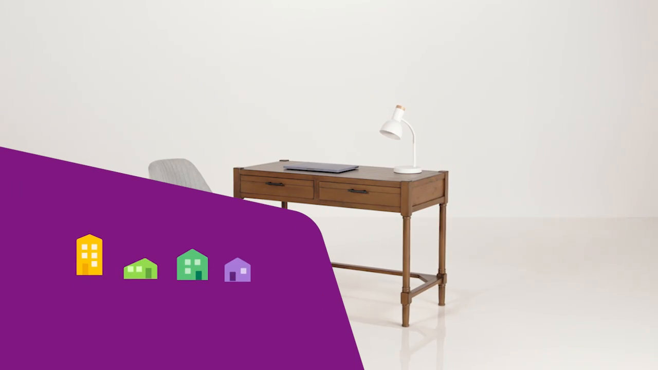 Scott Solid Wood Base Writing Desk