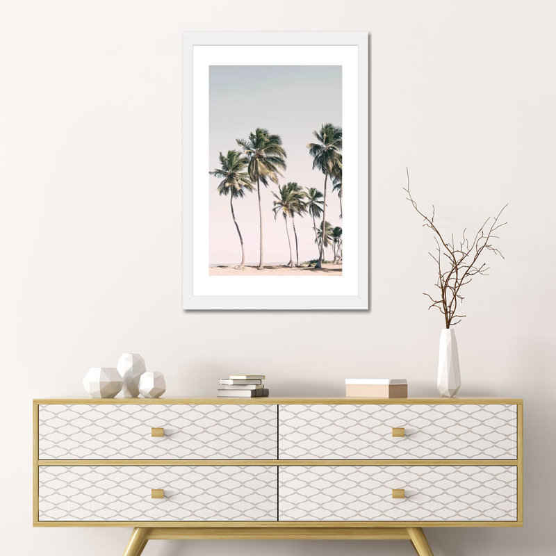 «Tropical Paradise» par Sissi & Seb - reproduction de photo, H 24 po x l 16 po x P 1 po, Papier encadré blanc, Blanc
