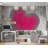 Daquasia Heart on Wood Wall Mural-359159873