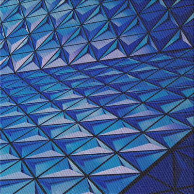 Tissé à la machine à partir de laine et de polyester bleu Tapis décoratif