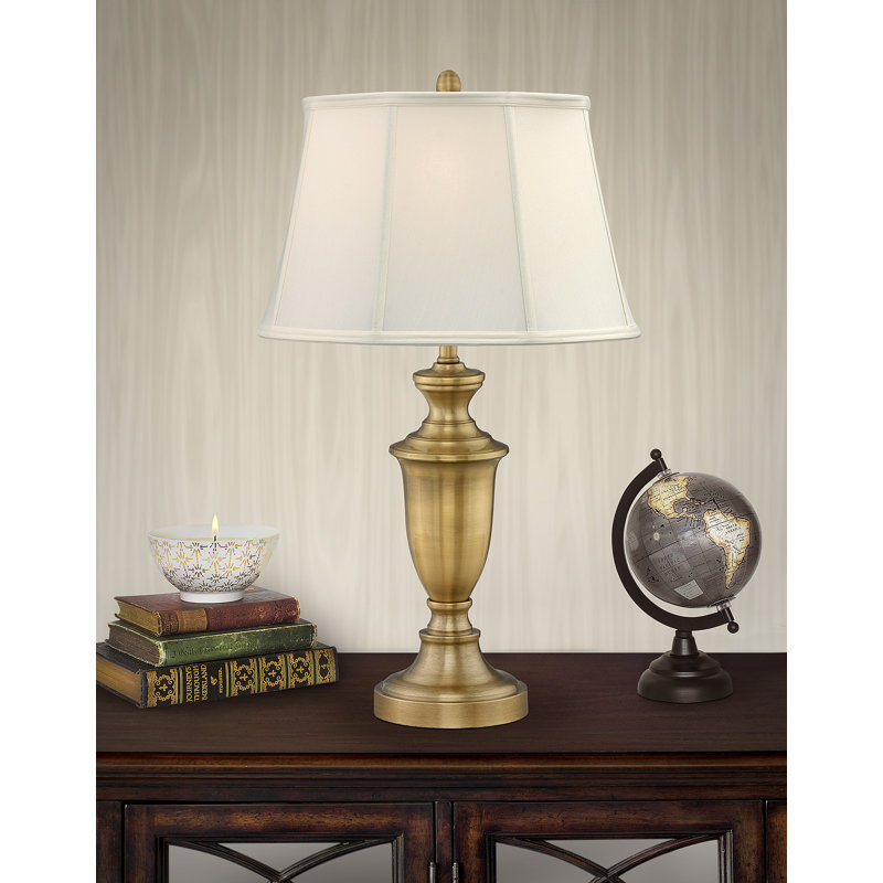 Ensemble de lampes de table en laiton antique satiné 30 po avec USB Cagliari