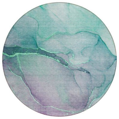 Kyrie Washable Abstract Indoor / Outdoor Rug