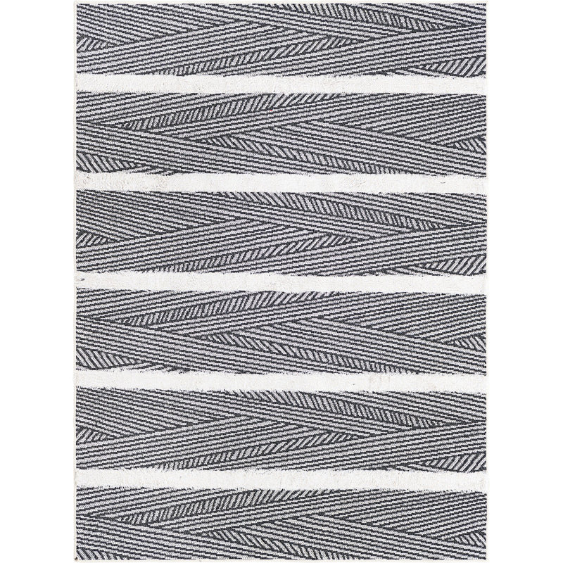 Eiryn Cotton Abstract Indoor Rug, Rectangle 4'5" x 6'