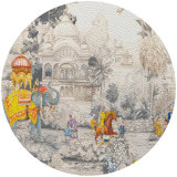 India Scene 16'' Vinyl Placemat