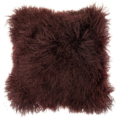 Abstract Sqaure Cushion, Aubergine