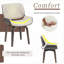 Ensemble de 2 chaises de salle à manger pivotantes 360 ° Mid-Century Modern