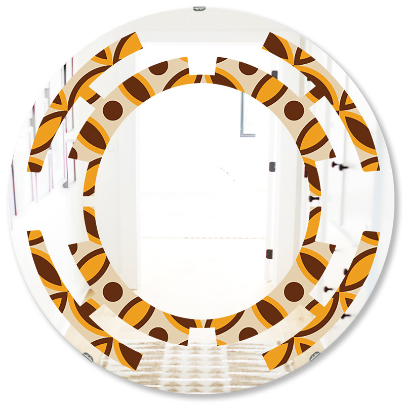 Miroir mural sans cadre avec cadre en v maison american, 23,6 po x 23,6 po