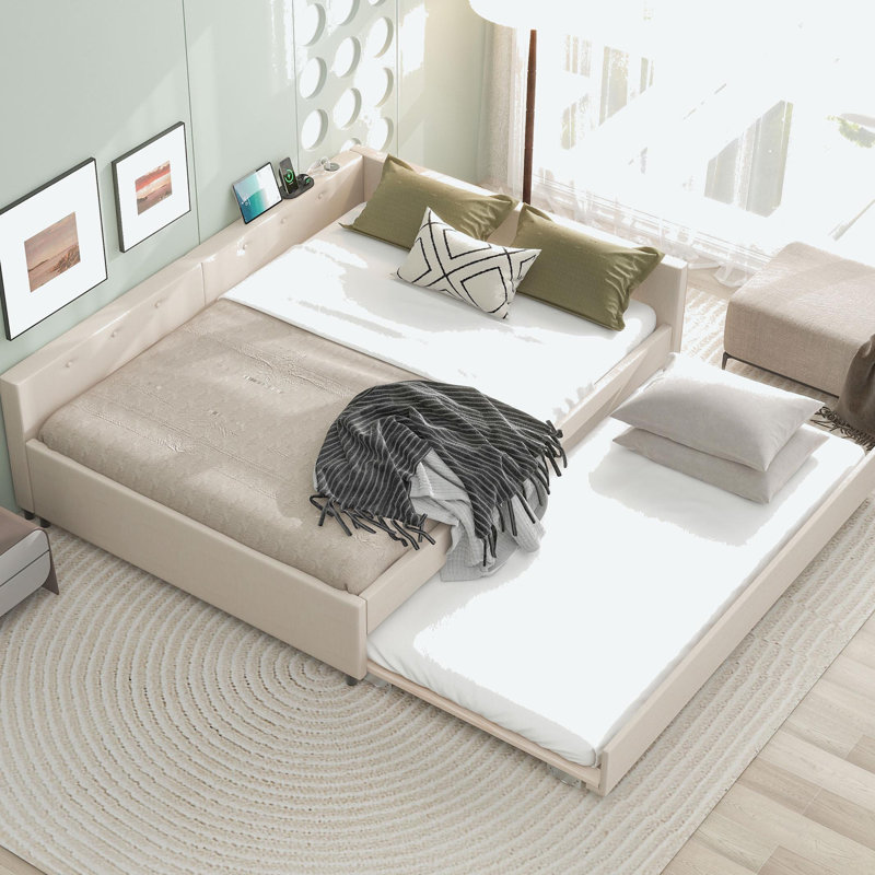 Upholstered Platform Bed, Queen