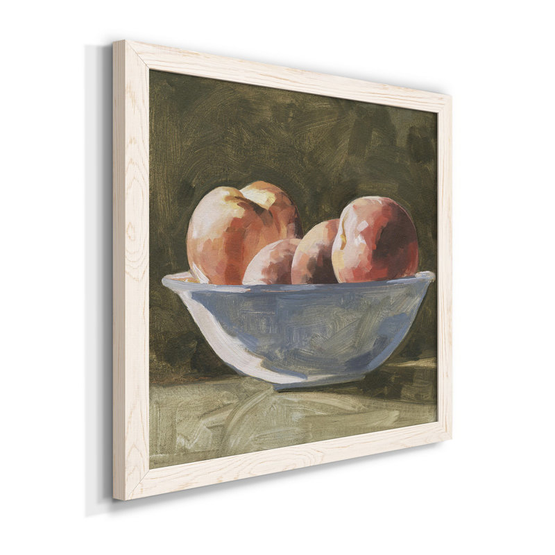 Bol de pêche I - art mural, Cadre blanc, H 20 po x l 20 po x P 1,5 po