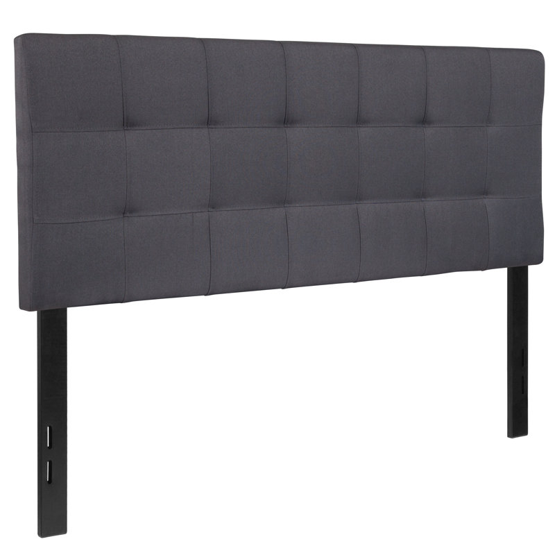 Ciriaca Quilted Tufted Upholstered Headboard, Dark Gray, Full