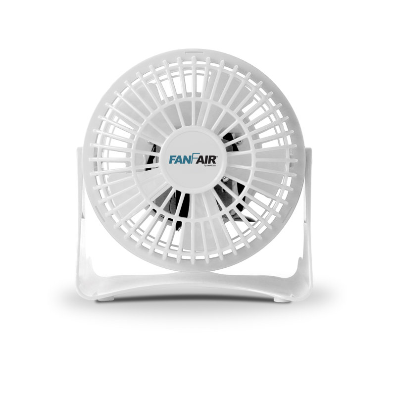 Ventilateur personnel 4 po Fanfair, Blanc, 4"