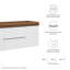 Base de meuble-lavabo mural simple 48 po Render-682093314