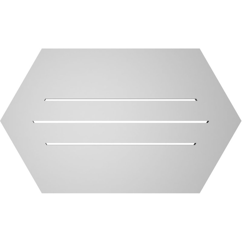 Évent horizontal fonctionnel à pignon en uréthane à surface horizontale Signature, H 18 po x l 30 po x P 1 po