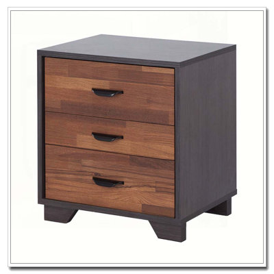 Walnut and Espresso 3-drawer Rectangular Accent Table