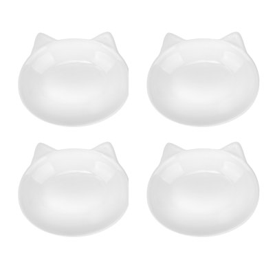Milo Cat Face Dish, Set of Four