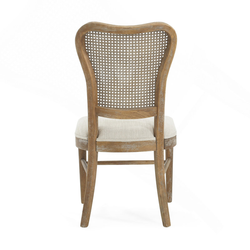 Dining Chair( Set Of 2 ), Cream, Brown