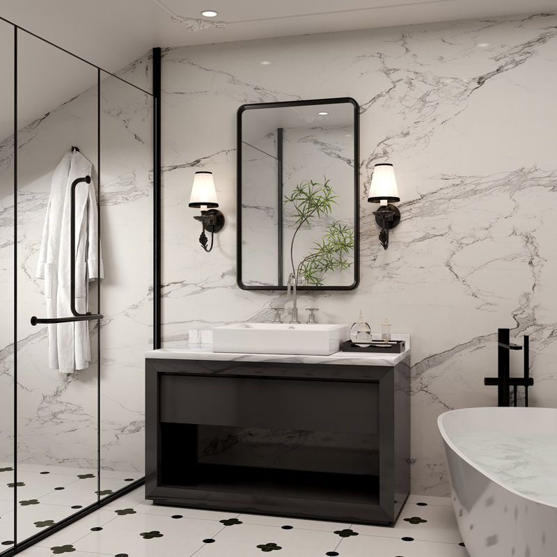 Miroir de meuble-lavabo mural Molly, 36 po x 24 po