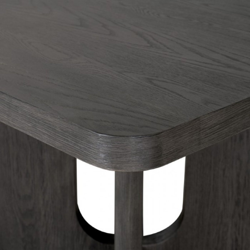 Table de salle à manger Zoko, Gris cendré