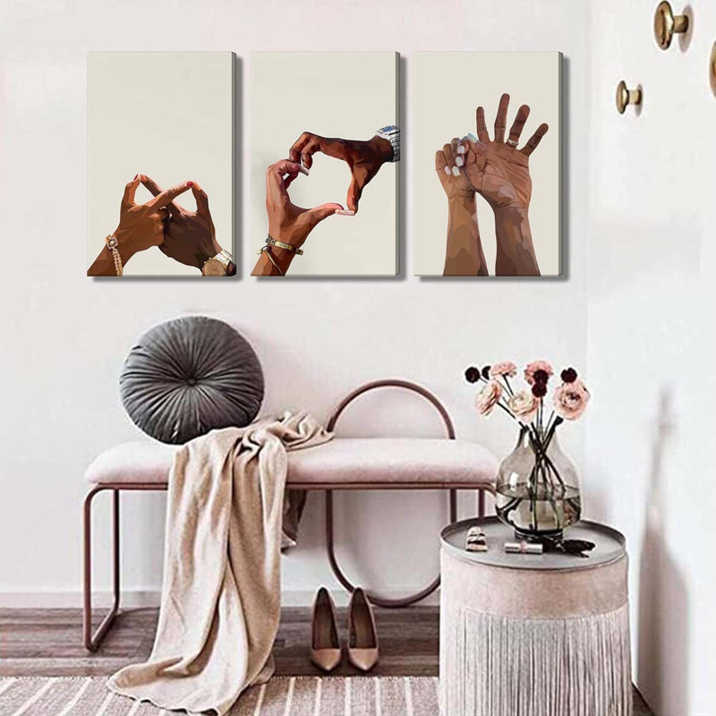 3 Piece Wrapped Canvas Print, 40cm H x 30cm W