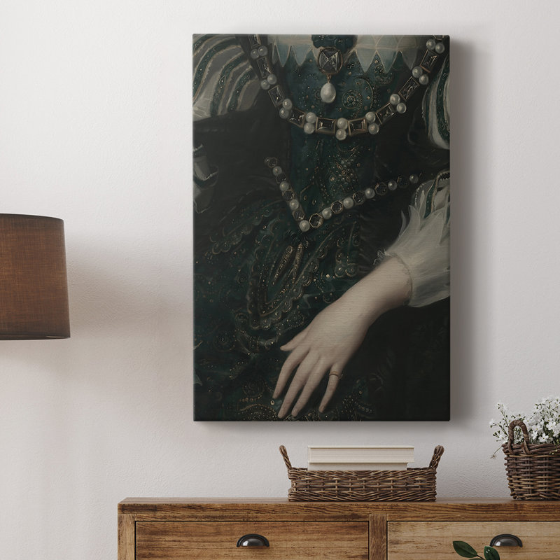 Impression de portrait rétro Cxxix - galerie enveloppée de cavas, H 18 po x l 12 po