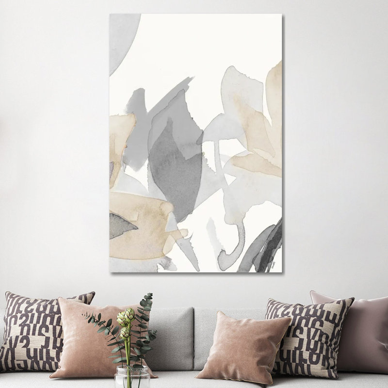 Muted Delicate Floral II 1 Piece Wall Art on Canvas, 152.4 cm H x101.6 cm W x 3.175 cm D, Does Not Apply
