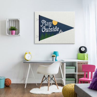 «Play dehors Nature Pennant Blue» par Daphne Polselli - impression