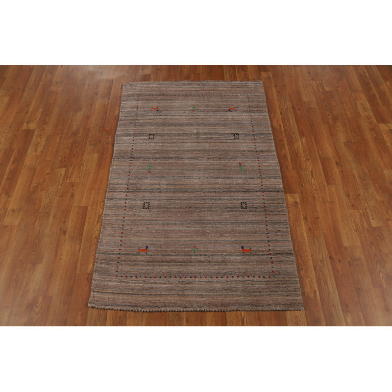 Handmade Gabbeh Style Indian Rug 3x5