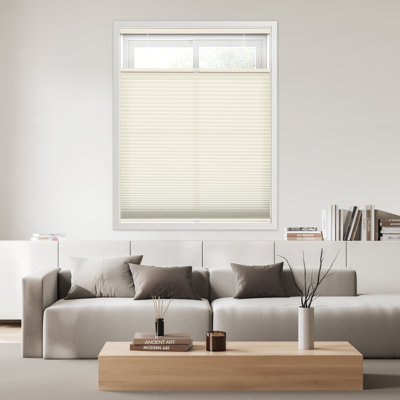 Ajanai EcoHome 1.5 inch Cordless Semi-Sheer Light Filtering Top Down Bottom Up Cellular Shade