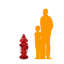 Statue grandeur nature de bouche d'incendie