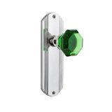 Deco Plate with Waldorf Emerald Door Knob