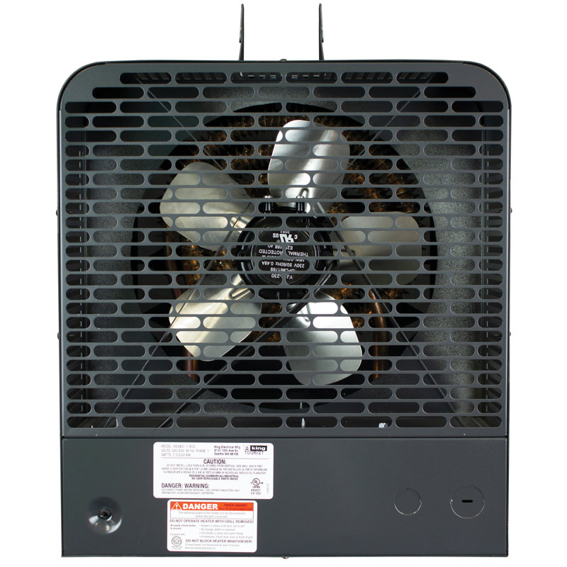 King Electric Electric Ceiling Mounted Space Heater with Adjustable Thermostat , Remote Included and with Digital Display