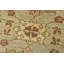 Tapis beige / brun en laine noué à la main de conception unique 9 pi x 12 pi 6 po