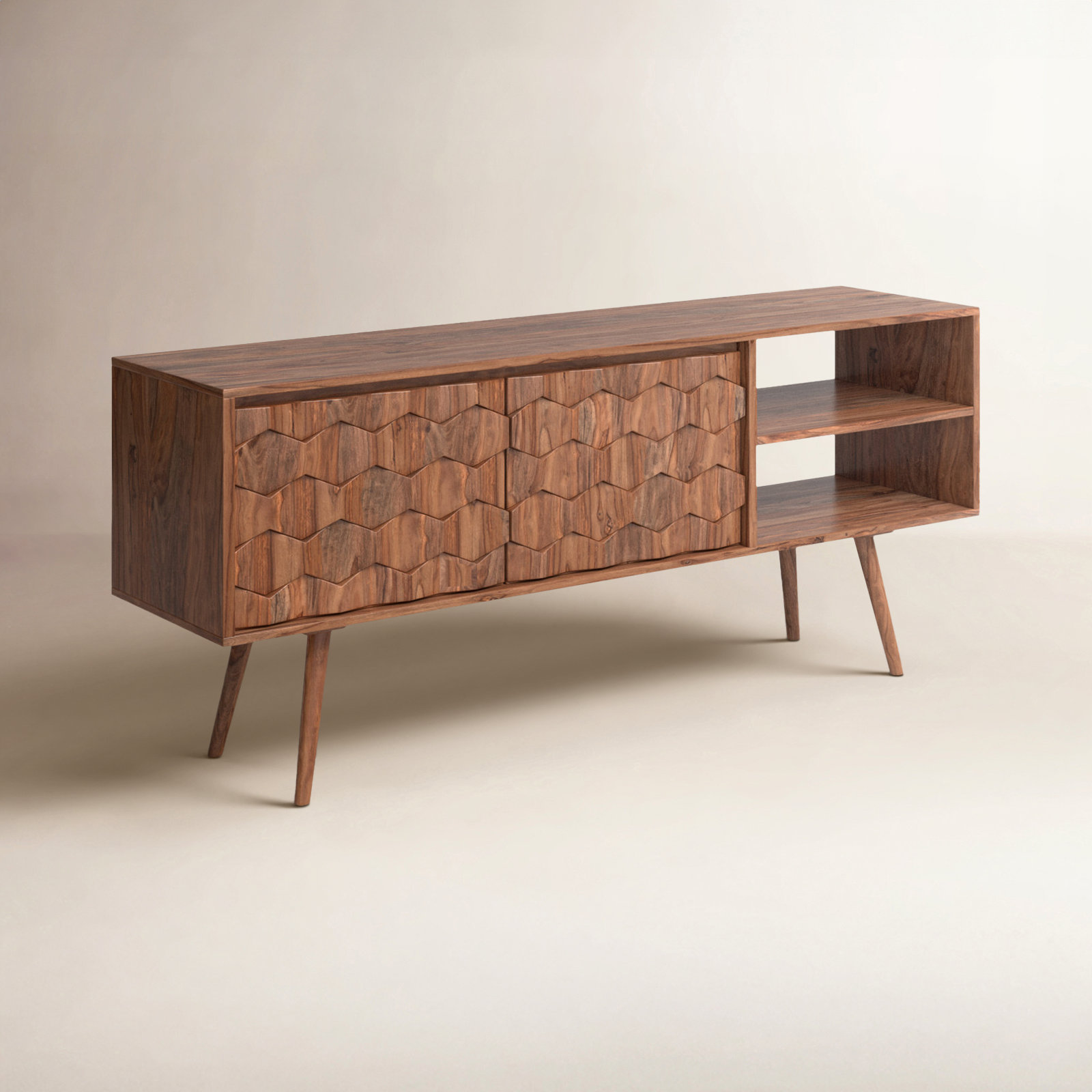 Alice 57'' Media Console, Natural