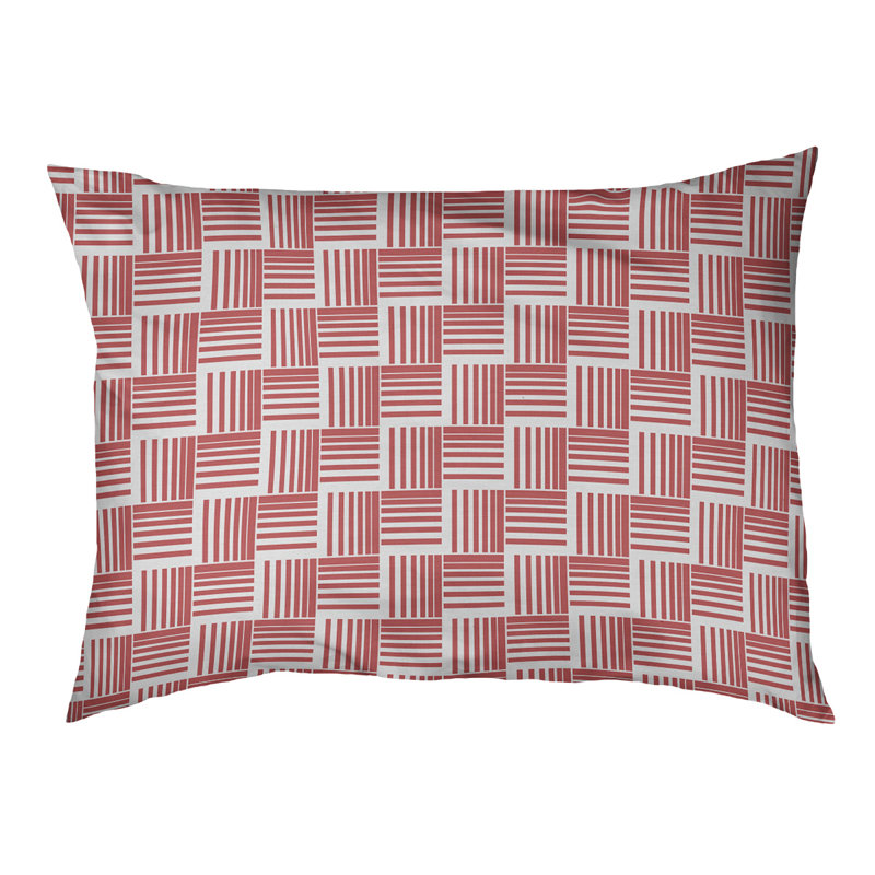 Coussin Cheng, Moyen (l 40 po x P 6,5 po x H 30 po), Rouge pâle