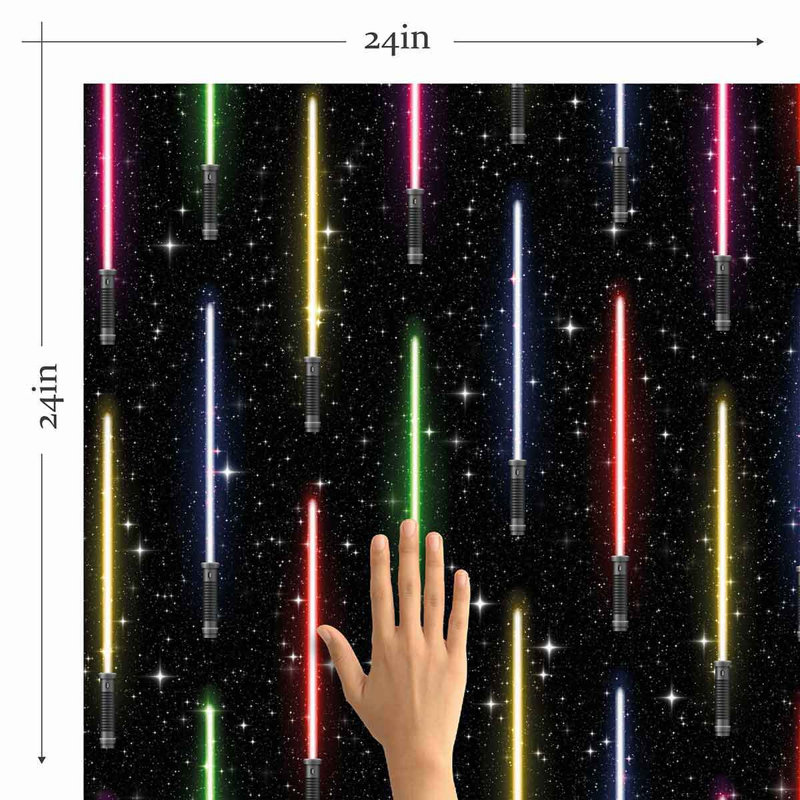 Panneau de papier peint adhésif Galaxy, L 126 po x l 24 po