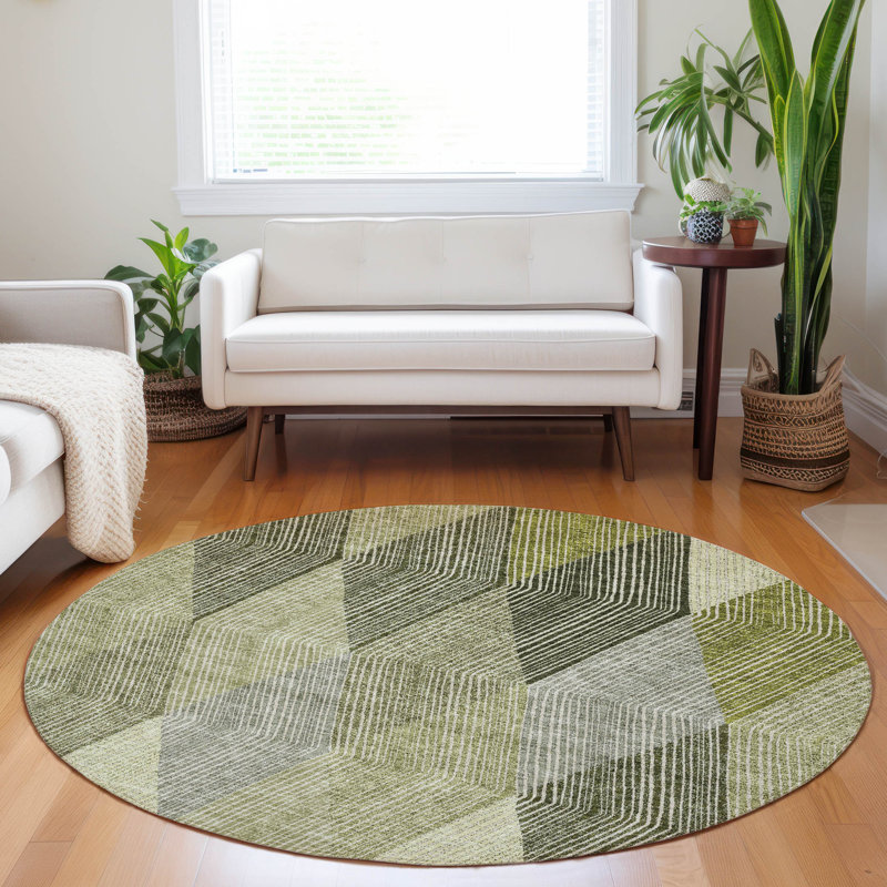 Tapis Aquaisha avec envers antidérapant, Rond 8 pi