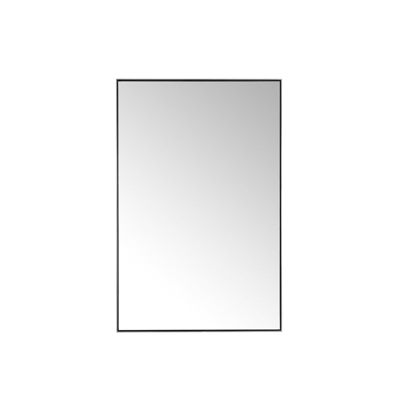 Rohe Beveled Mirror, 26" W x 40" H, Satin Nickel
