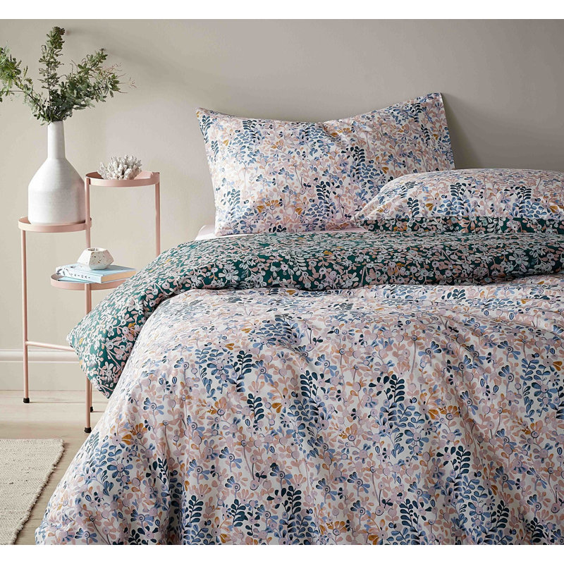 Demetricus Floral Duvet Cover Set with Pillowcases Included, Double - 2 Standard Pillowcases