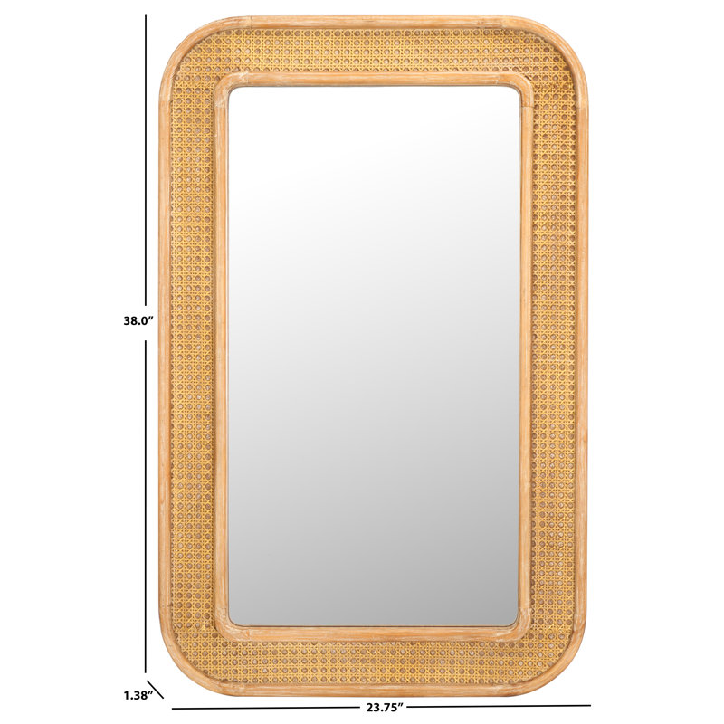 Arlesa Rectangle Wall Mirror, Natural
