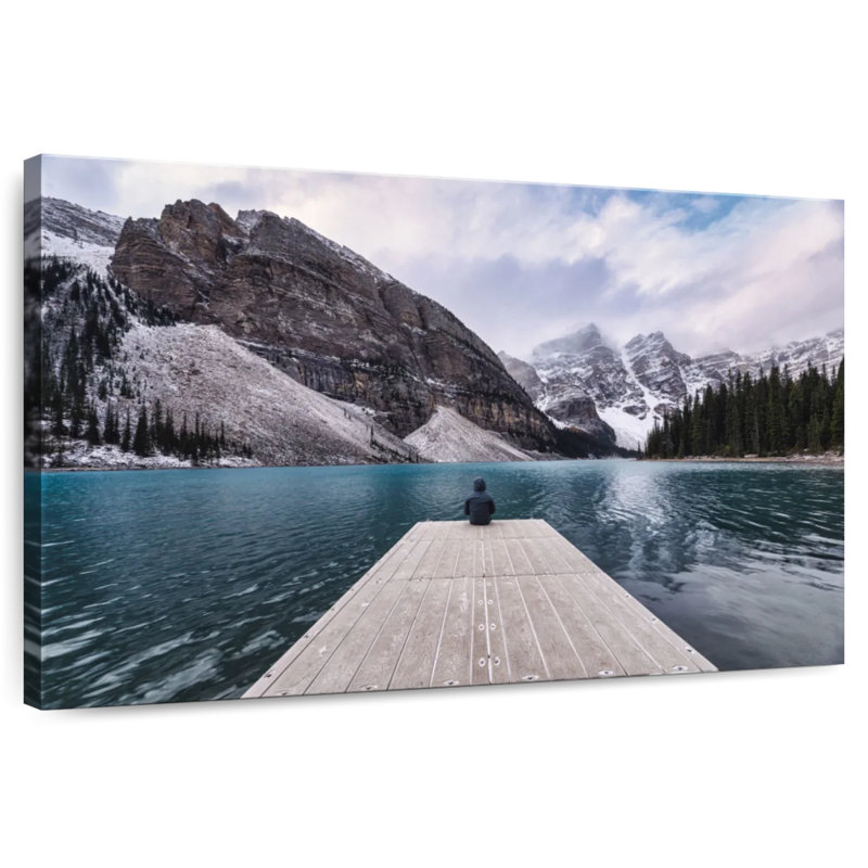 Alvord Quiet Time In Moraine Lake, 30" H x 45" W