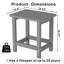 Table basse en poly Adirondack-2054468341