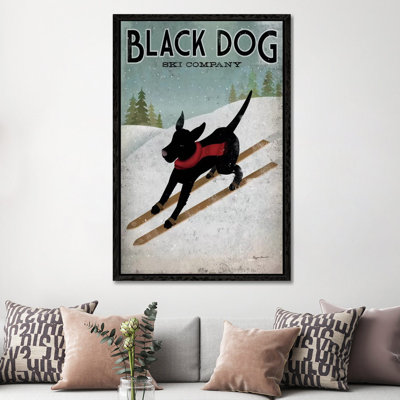 Black Dog Ski Co. I by Ryan Fowler - Print on Canvas