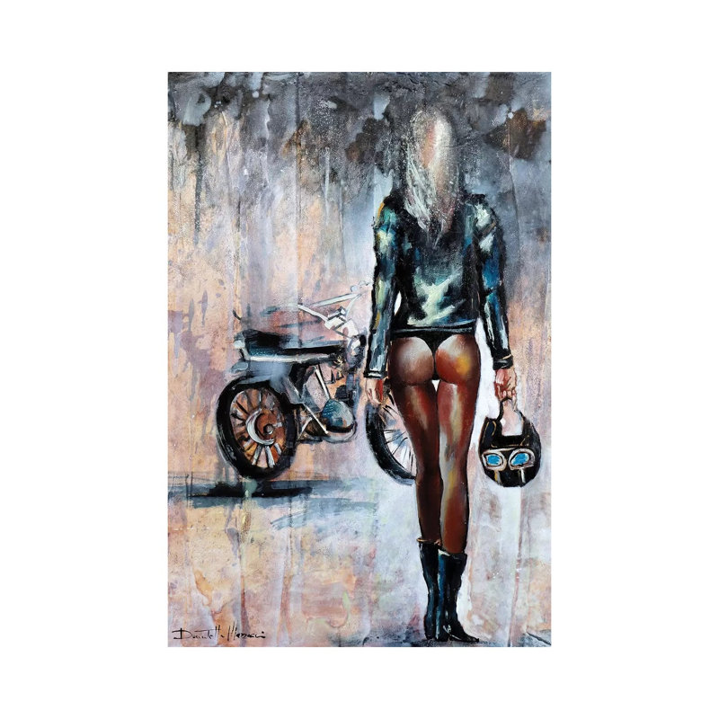 Follow Me 1 Piece Painting on Canvas, 20.32 cm H x 30.48 cm W, Wrapped Canvas