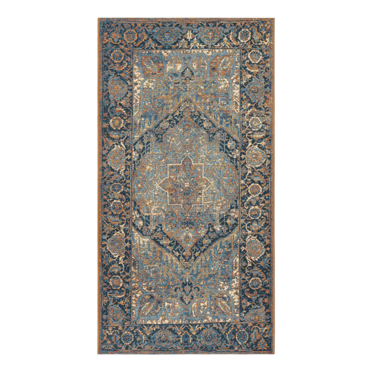 Blue Nosara Indoor/Outdoor Traditional Rug