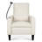 Adult Recliner In Beige, With Adjustable Width & Cup Holder, Modern Phone Holder For Living Room Bedroom - Beige Fabric Chair Frame Slot