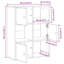 Bookcase 60X24x76.5 Cm Engineered Wood-1448732078