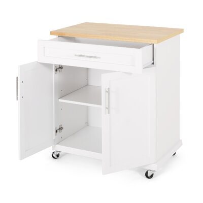 Red Barrel Studio® Wood Kitchen Cart & Reviews | Wayfair