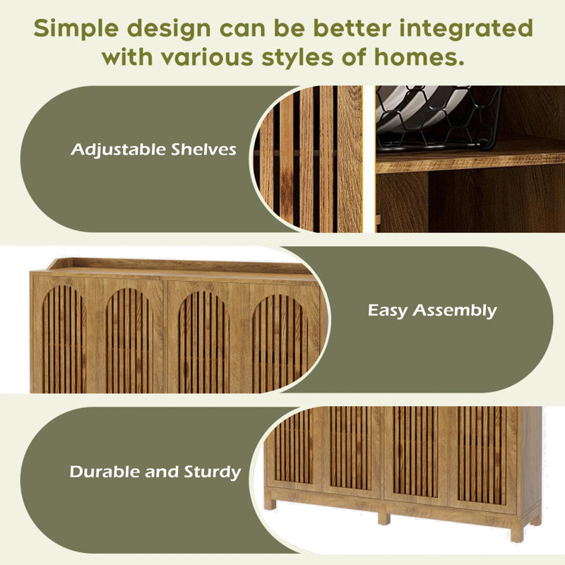 Sleek Sideboard Buffet,Storage Cabinet