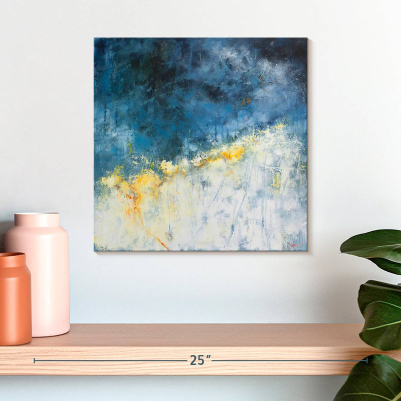Avery Yellow Bloom, 16" H x 16" W