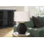 Lampe de table Aya, abat-jour en lin, 25 po-103381139-103381137
